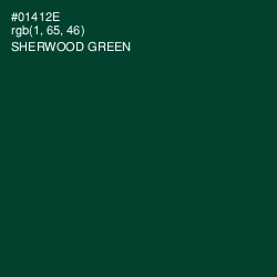 #01412E - Sherwood Green Color Image
